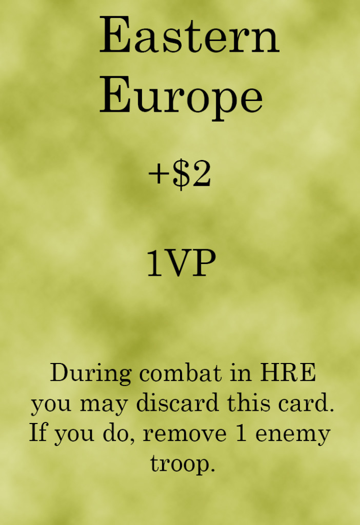 Eastern Europe Region Card